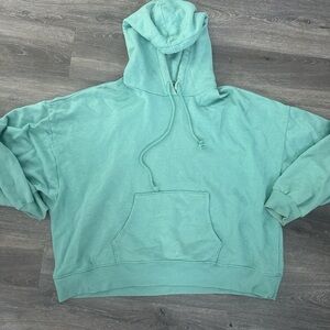 American Eagle Outfitters Teal Hoodie